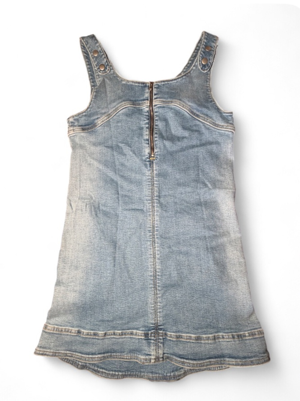 Pilcro Anthropologie Denim Pinafore Shift Dress Blue NWT XS - Picture 4 of 5